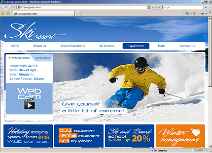 Template #27626, Html Content Page Screenshot