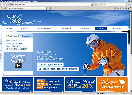 Template #27626, Html Content Page Screenshot