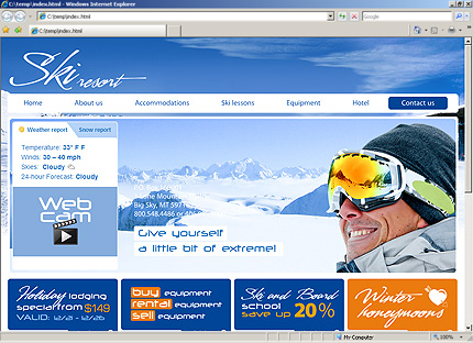 Template #27626, Html Content Page Screenshot
