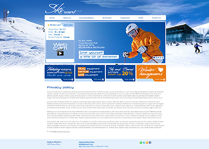 Template #27626, Photoshop Content Page Screenshot
