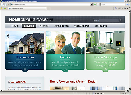 Template #27627, Html Content Page Screenshot