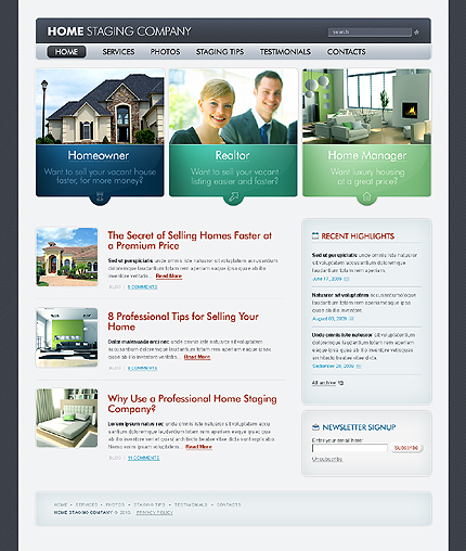 Template #27627, Adobe Photoshop Homepage Screenshot