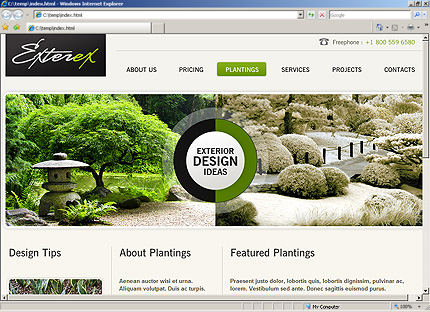 Template #27634, Html Content Page Screenshot