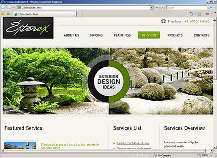 Template #27634, Html Content Page Screenshot