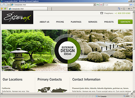 Template #27634, Html Content Page Screenshot