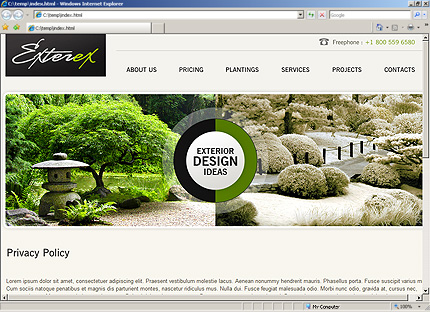 Template #27634, Html Content Page Screenshot