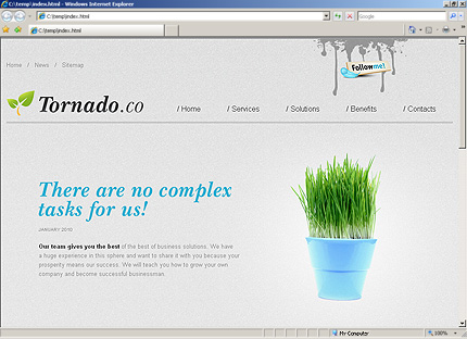 Template #27638, Html Content Page Screenshot
