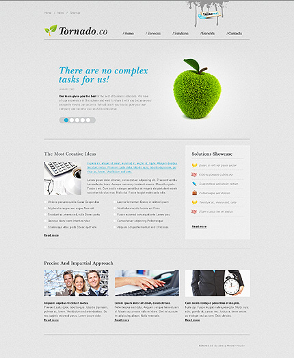 Template #27638, Photoshop Content Page Screenshot
