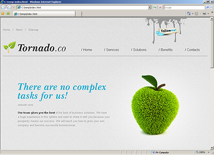 Template #27638, Html Content Page Screenshot