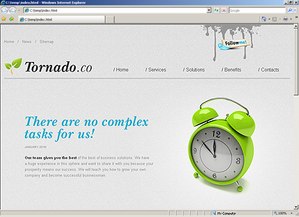 Template #27638, Html Content Page Screenshot
