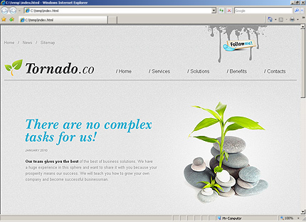 Template #27638, Html Content Page Screenshot