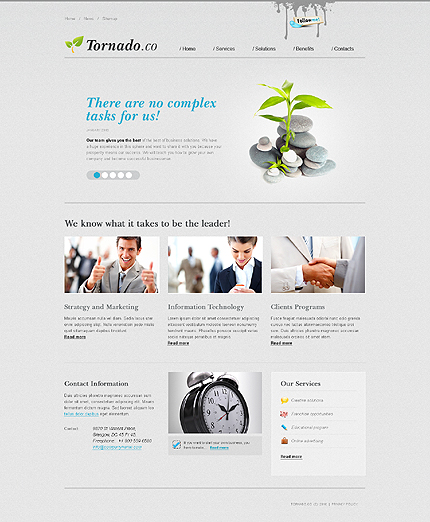 Template #27638, Adobe Photoshop Homepage Screenshot