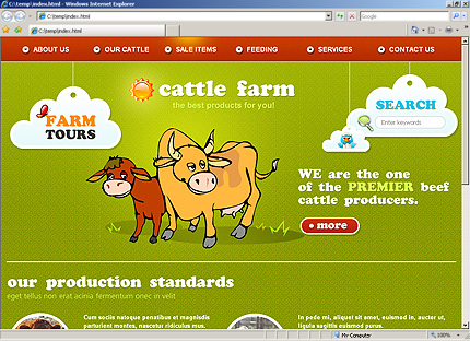 Template #27646, Html Content Page Screenshot