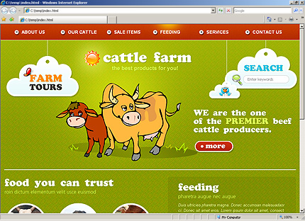 Template #27646, Html Content Page Screenshot