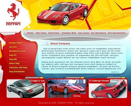 Template #2801, Adobe Photoshop Homepage Screenshot