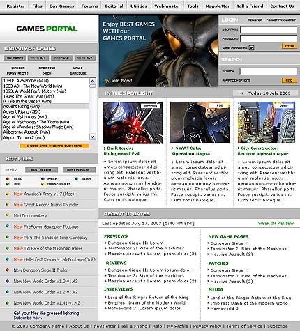 Template #2812, Adobe Photoshop Homepage Screenshot