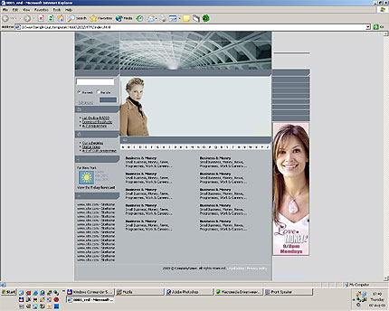 Template #2832, Html Homepage Screenshot