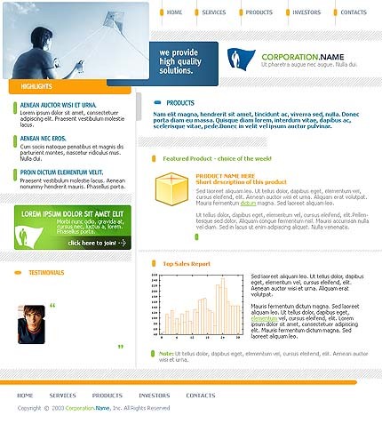 business&nbsp;site template