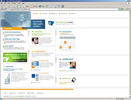 company&nbsp;website template