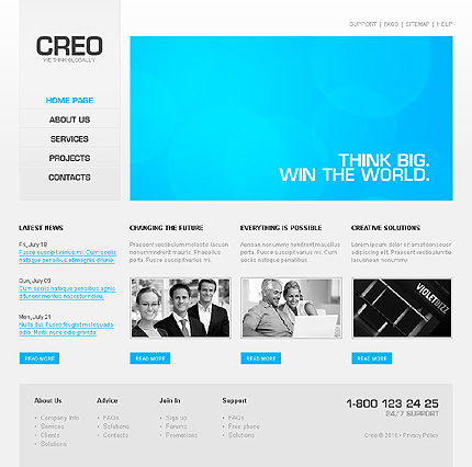 creo&nbsp;site template