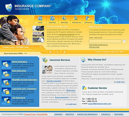 insurance&nbsp;site template