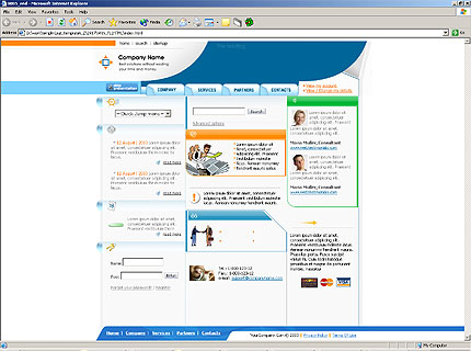 company&nbsp;website template
