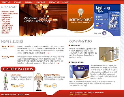 lighting&nbsp;site template