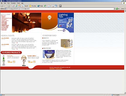 company&nbsp;website template