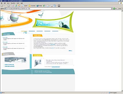 company&nbsp;website template