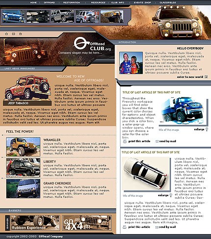 off-road&nbsp;site template