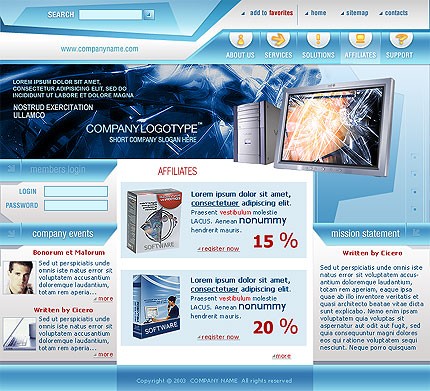 business&nbsp;site template