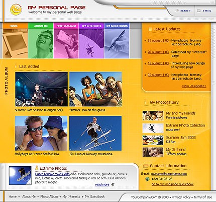 personal&nbsp;site template