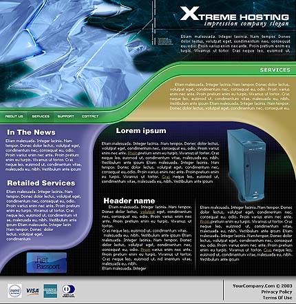 hosting&nbsp;site template