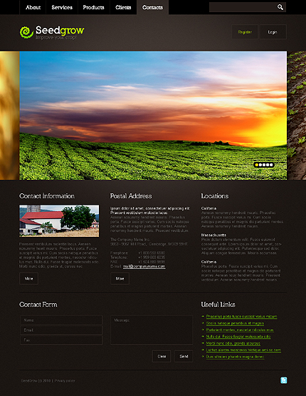 seed&nbsp;site template