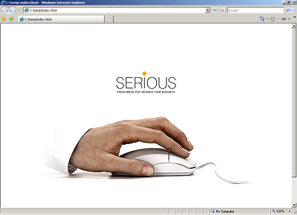 serious&nbsp;site template