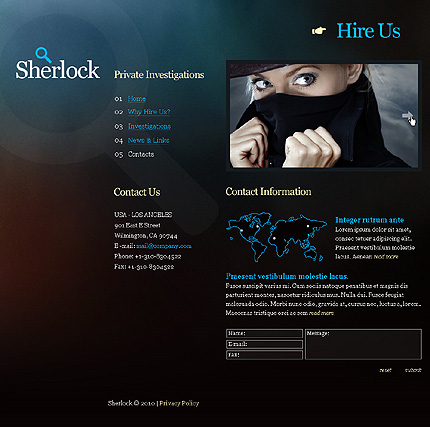 sherlock&nbsp;site template