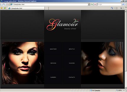 glamour&nbsp;site template