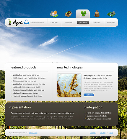 agri&nbsp;site template