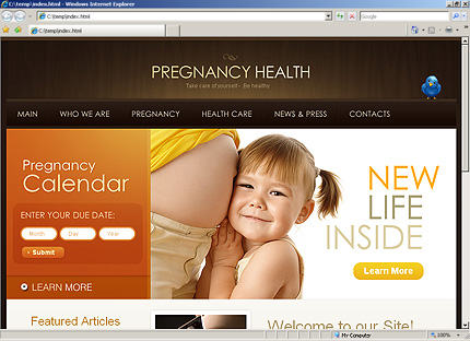 health&nbsp;website template