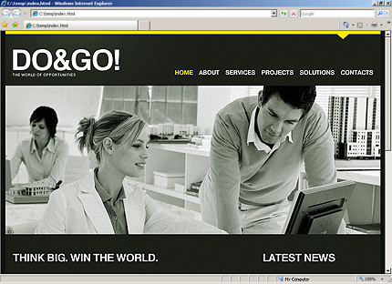 go&nbsp;website template
