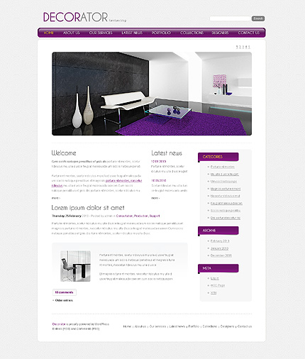 furniture site template