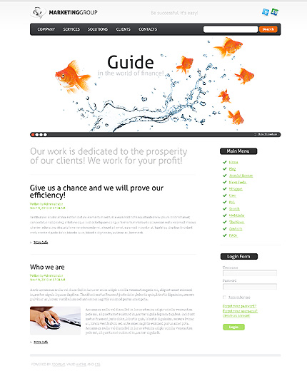 marketing&nbsp;site template