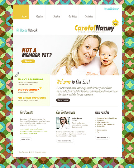 template preview
