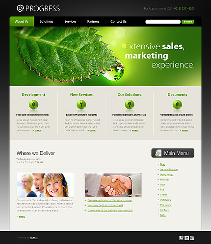 progress&nbsp;site template