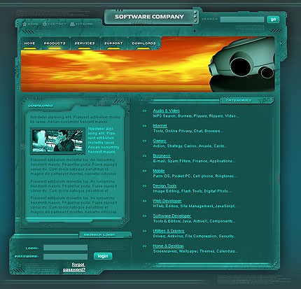 software&nbsp;site template