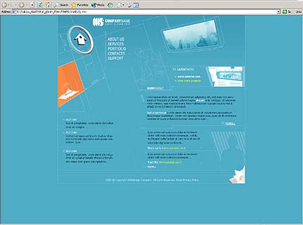 company&nbsp;website template