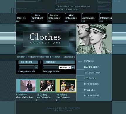 Template #3036, Adobe Photoshop Homepage Screenshot