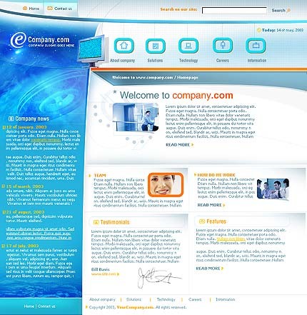 business&nbsp;site template
