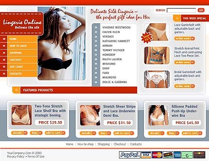 Template #3047, Adobe Photoshop Homepage Screenshot