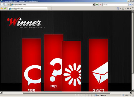 winner&nbsp;site template